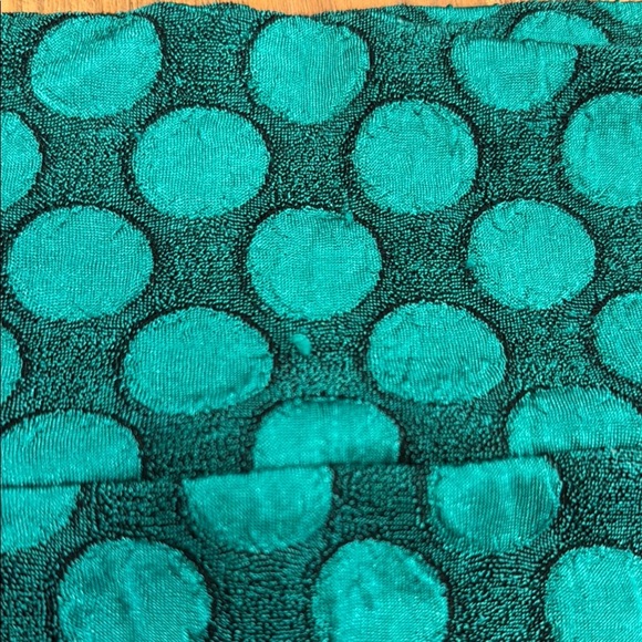 LuLaRoe Teal and Dark Green Polka Dot Pencil Skirt - Picture 5 of 5